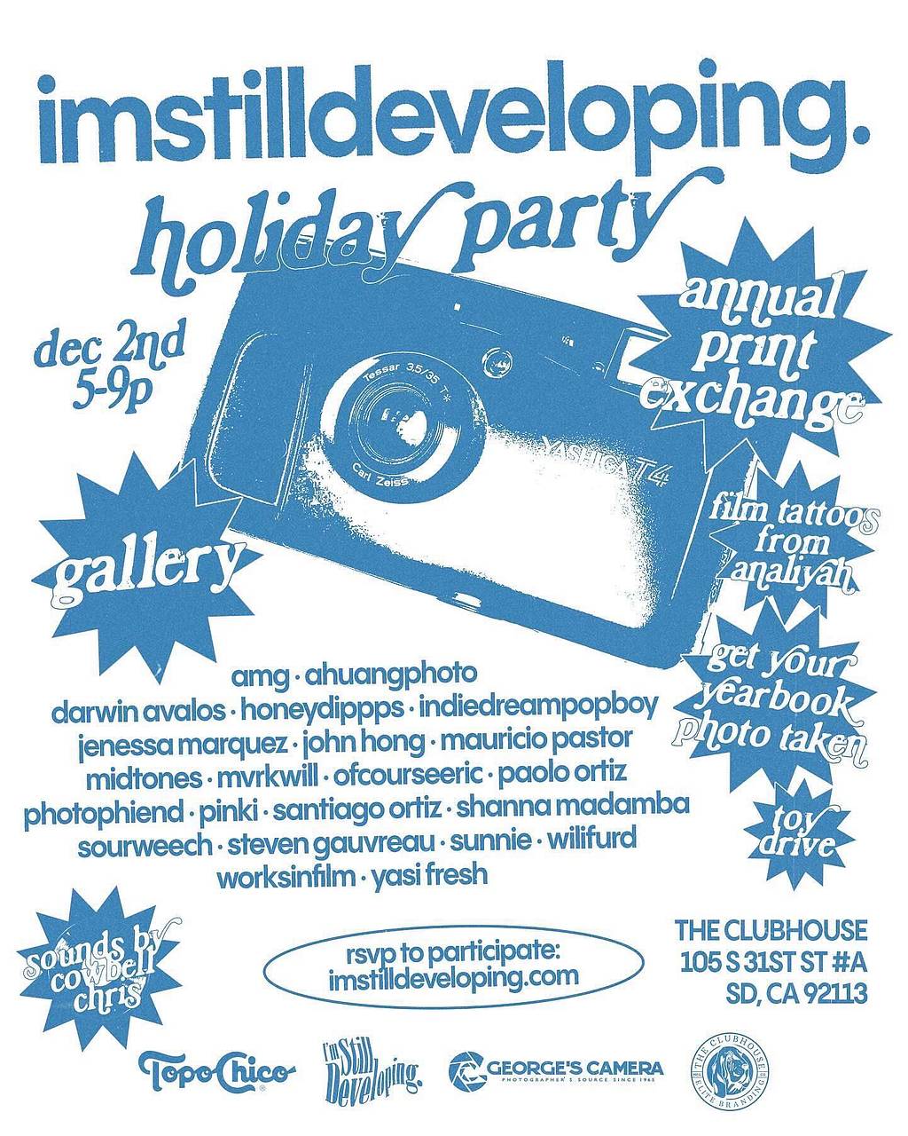 imstilldeveloping Film Photo Holiday Party