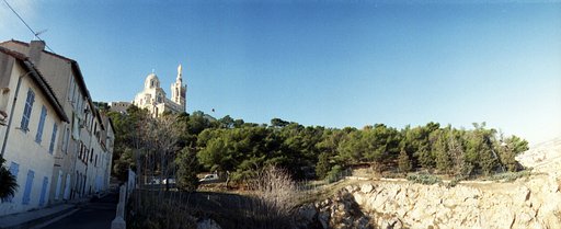 La "Bonne Mère" or Basilica "Notre dame de la Garde" of Marseille