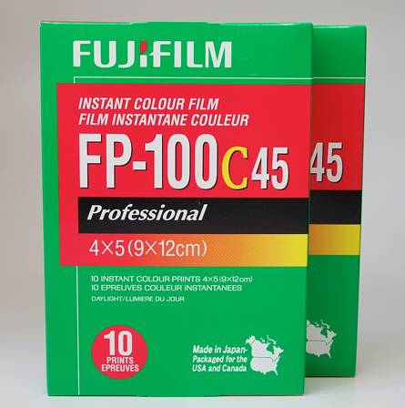 Fujifilms FP-100C 4×5 Packfilm Produktion wird eingestellt
