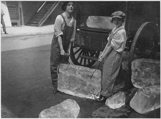 Behind the Picture: Girls Delivering Ice (1918)